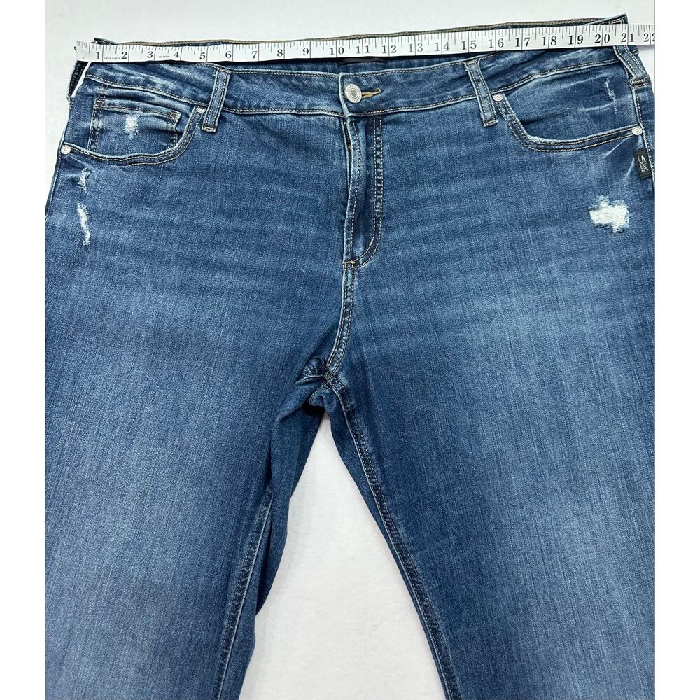 Silver Jeans Co. Boyfriend Distressed Stretch Jeans Women’s Plus Size 20W - Picture 9 of 12